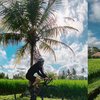 Nekat! Ini 6 Potret Febby Rastanty Bersepeda di Bali, Sampai Jatuh dan Luka! 