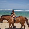 Gemesin Banget, Ini 8 Potret Keseruan Gempita Naik Kuda di Pinggir Pantai