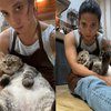 10 Potret Dikta Bareng Jimbon si Kucing Kesayangan, Mesra dan Gemes Banget!