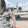 7 Potret Momo Geisha Liburan ke Bali Naik Jet Pribadi, Gayanya Berkelas Banget!