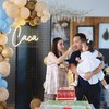 10 Momen Ulang Tahun Suami Momo Geisha, Ceria Bareng Keluarga - Berhiaskan Balon Kuning Unyu