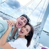 5 Potret Jessica Iskandar Sailing Bareng Vincent Verhaag, Pelukan Mesra di Atas Kapal