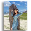 Cantiknya bak Bidadari, Ini 5 Gaya Pemotretan Natasha Wilona di Pantai dengan Gaun Biru