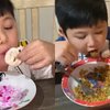 7 Potret Anak Deswita Maharani dan Ferry Maryadi yang Suka Makan Nasi Pakai Jeruk, Mie Ayam Lauk Mangga