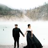 10 Pose Prewedding Pesinetron Masayu Clara dan Qausar Harta dengan Tema Korean Style