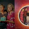 Potret Darius Sinathrya dan Donna Agnesia Berikan Surprise Ultah Anak di Bioskop, Keluaga Idola!
