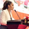 Potret Cinta Laura Beri Pidato di Gedung MPR RI, Jadi Perwakilan Bicarakan Esensi dari Ideologi Pancasila