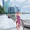Potret Callista Arum Pemain Sinetron Roda-Roda Gila Liburan ke Singapura, Cantik Pakai Baju Belahan Tinggi
