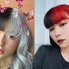 Sama-Sama Gunakan Gaya Rambut Beda Warna Sebelah, Ini 10 Adu Gaya Isyana Sarasvati dan Rebecca Klopper