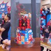 Momen Perayaan Ulang Tahun Anak Kedua Poppy Bunga dengan Tema Spider-Man, Kuenya Curi Perhatian