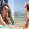 Inspirasi Outfit ke Pantai Ala Cinta Laura, Gak Melulu Pakai Swimsuit Terbuka