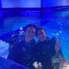 Potret SeaWorld Date Angga Yunanda dan Shenina Cinnamon, Coba Diving Pake Alat Selam Juga Lho!