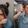 Potret Marsha Aruan dengan Gaya Rambut Cepol 2, Imut Banget Bak Anak SMA!