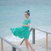 10 Potret Menawan Shandy Aulia Pakai Berbagai Model Dress Warna Hijau Cendol, Auranya Seger Banget!