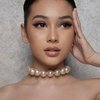 6 Potret Sandrinna Michelle Tampil dengan Makeup Flawless, Kalung Mutiaranya Curi Perhatian!