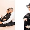 10 Potret Maternity Shoot Tasya Farasya Bertema GLamour dengan Gaun Serba Hitam, Gemas Ditemani Suami dan Ayang