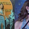 10 Pesona Laura Theux Hadiri Festifal Film Bandung, Pakai Gaun Silver Berbelahan Tinggi dan Potongan Leher Rendah