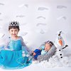 Deretan Pemotretan Khalisa dan Khadeejah Anak Kartika Putri Bertema Elsa dan Anna, Gemes Banget!