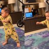 Potret Terbaru Baby Leslar yang Sudah Lancar Berjalan, Lengket dan Super Hangat Saat Peluk sang Ayah