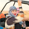 9 Pemotretan Tasyi Athasyia di Padang Gurun Dubai, Outfit dan Make Upnya Cetar Banget