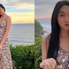 10 Potret Lyodra Ginting Nikmati Sunset saat Liburan ke Bali, Tampil Pakai Dress dengan Belahan Kaki Tinggi