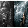 11 Pesona Wulan Guritno saat Berfoto di Air Terjun, Tampak Cantik Meski Basah-basahan