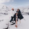 10 Potret Gading Marten dan Gisel Ajak Gempi Bermain Salju di Pegunungan Swiss, Kompak Banget