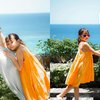 Sama-Sama Cantik dalam Balutan Sundress, Ini Potret Liburan Gisel dan Gempi di Bali