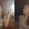 7 Potret Mirror Selfie Sandrinna Michelle, Auranya Makin Dewasa dengan Pamer Perut Rata