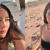 11 Potret Seru Liburan Ratu Felisha di Labuan Bajo, Asyik Luluran Pasir di Pinggir Pantai