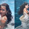 6 Potret Mesra Shenina Cinnamon dan Angga Yunanda di Sesi Underwater Photoshoot untuk Promosi The Little Mermaid
