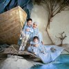Tanpa Ammar Zoni, Ini Pemotretan Terbaru Irish Bella Bareng Baby Air dan Ara Tampil Stunning dengan Dress Warna Biru