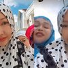 Rayakan Idul Adha, Ini Deretan Potret Lucinta Luna Tampil dengan Hijab Polkadot