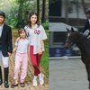 Suportif Banget, Ini Deretan Potret Keluarga Onsu Temani Betrand Peto Lomba Berkuda