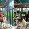 Potret Beby Tsabina Pamer OOTD Saat Makan di Restoran, Perlihatkan Kecantikan Bak Dewi Kayangan!
