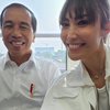Deretan Momen Ayu Dewi Ikut Uji Coba LRT Bareng Presiden Jokowi, Kelihatan Sangat Happy!
