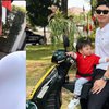 Ikut Rayakan Kemerdekaan RI, Ini Gaya Nikita Willy Dibonceng Suami Keliling Komplek Naik Motor Pakai Baju Merah Putih