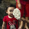 Lomba Makan Kerupuk, Ini Potret Baby Meshwa Anak Bungsu Denny Cagur yang Gemesin