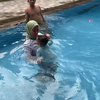 9 Potret Baby Rayyanza Saat Belajar Berenang, Bikin Netizen Deg-degan Karena Hampir Tenggelam