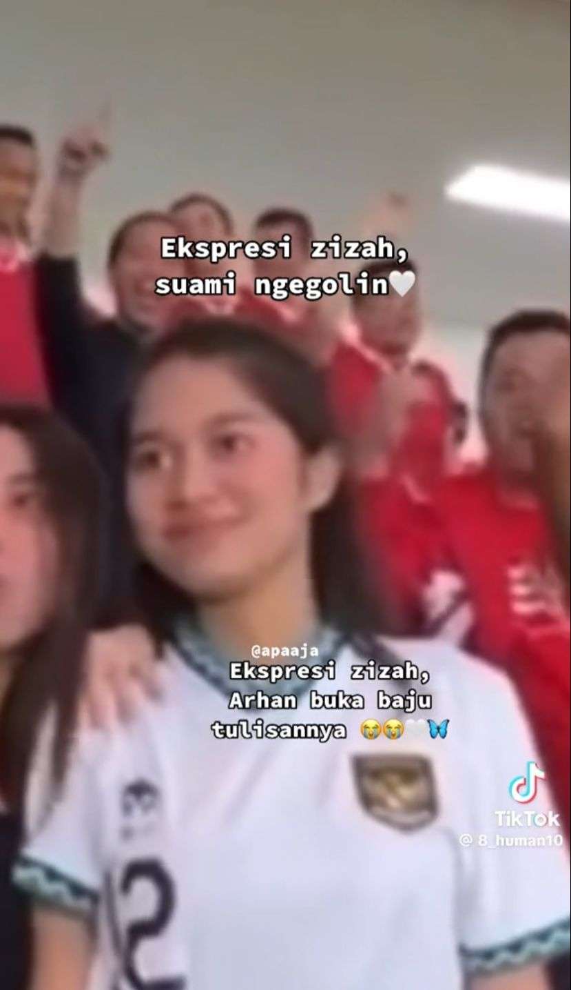 Gemes Abis, Ini Kumpulan Ekspresi Salting Azizah Salsha Usai Pratama Arhan Cetak Gol dan Selebrasi Bucin