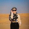 Potret Prilly Latuconsina Pakai Sorban saat di Dubai, Kecantikannya bak Oase di Padang Gurun