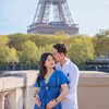 Potret Baby Moon Valencia Tanoe dan Kevin Sanjaya di Paris, Romantis Kenang Momen Prewedding