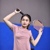 Makeup-nya Tetap On Point Meski Lagi Keringetan, Ini Potret Chandrika Chika saat Main Badminton!