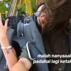 Potret Kocak Wig Lucinta Luna Copot saat Naik Roller Coaster, Ada-Ada Aja Tingkahnya!