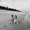 Potret Seru Quality Time Keluarga Nikita Willy di Bali, Baby Issa Seneng Banget Main Pasir