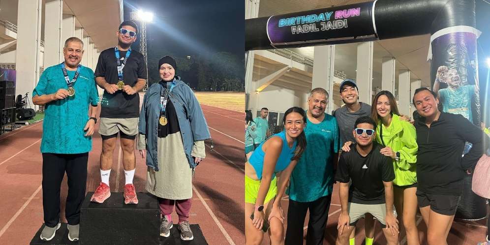 Mendadak jadi Atlet, Ini Potret Birthday Run Fadil Jaidi yang Dihadiri Nia Ramadhani hingga Vidi Aldiano