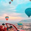 7 Potret Via Vallen Jalan-Jalan ke Turki, Pamer Kemesraan Bareng Suami