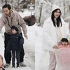 Jadi Family Goals Lagi, Ini Potret Keluarga Kecil Syahnaz dan Jeje Govinda saat Main Salju di Jepang