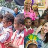 7 Potret Cinta Laura di Wamena Papua, Berbaur dan Berbagi Kebahagiaan dengan Anak-anak Lokal