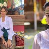 Foto Lulu Tobing Ikut Upacara Mecaru di Bali, Wajah Cantik Naturalnya Tuai Pujian